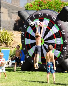 inflatable soccer game